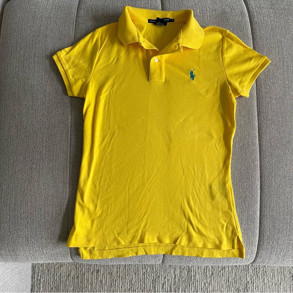 Ralph Lauren Sport Slim Fit Yellow Polo Shirt